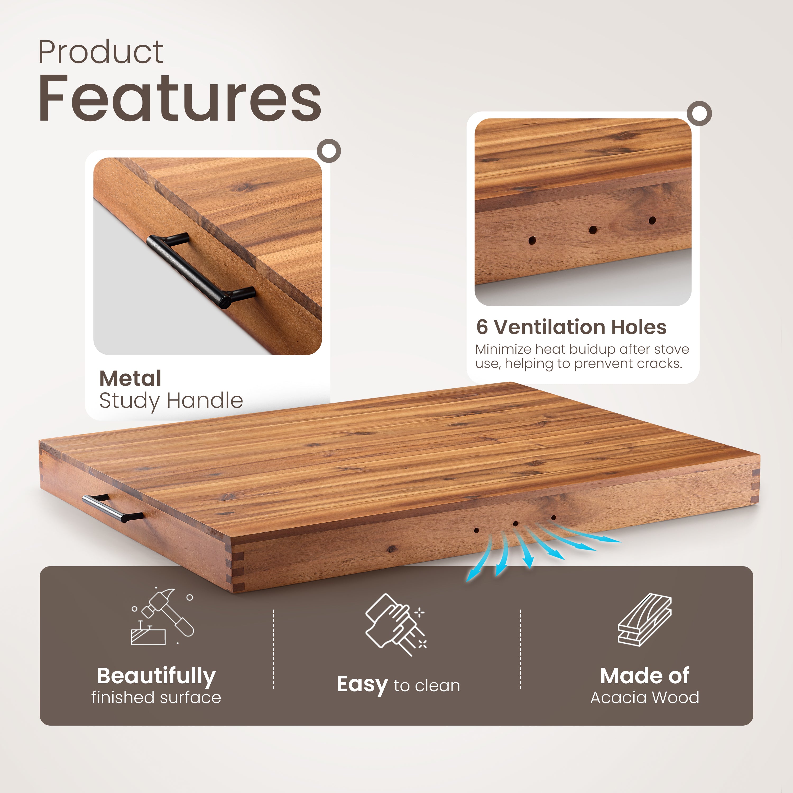 Stove Top Covers for Electric Stove, Noodle Board, 30”x22” (Outer)-thumbmail-4