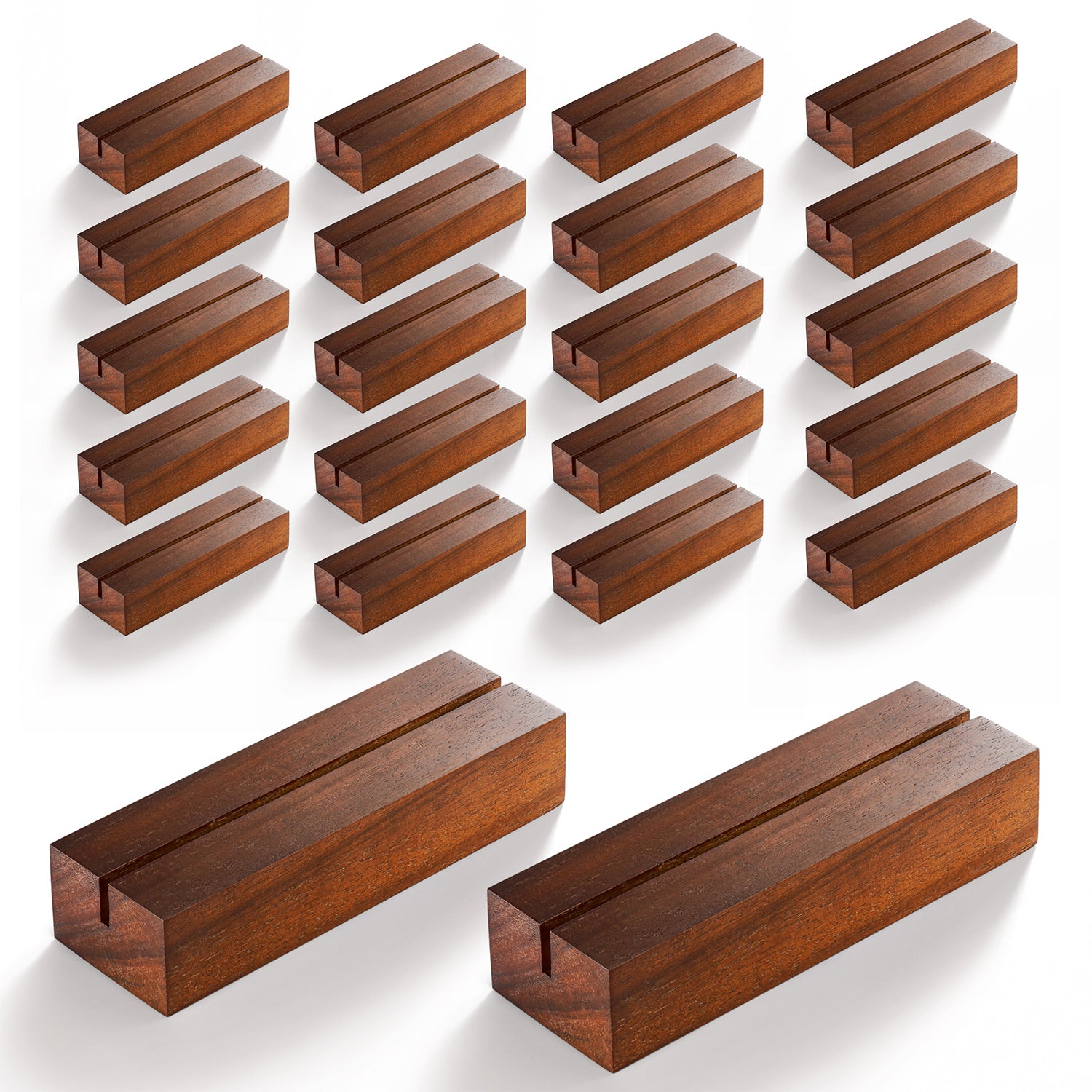 20PCS Acacia Wood Place Card Holder for Acrylic Sign, Table Number-thumbmail-1