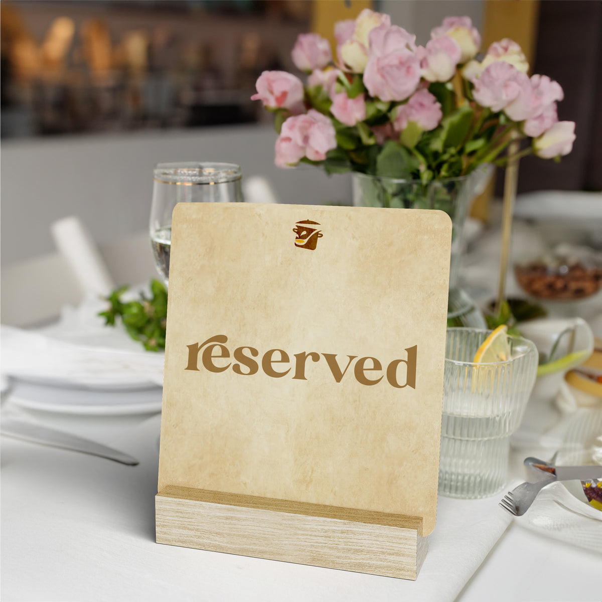 10PCS Oak Wood Place Card Holder for Acrylic Signs, Picture Display