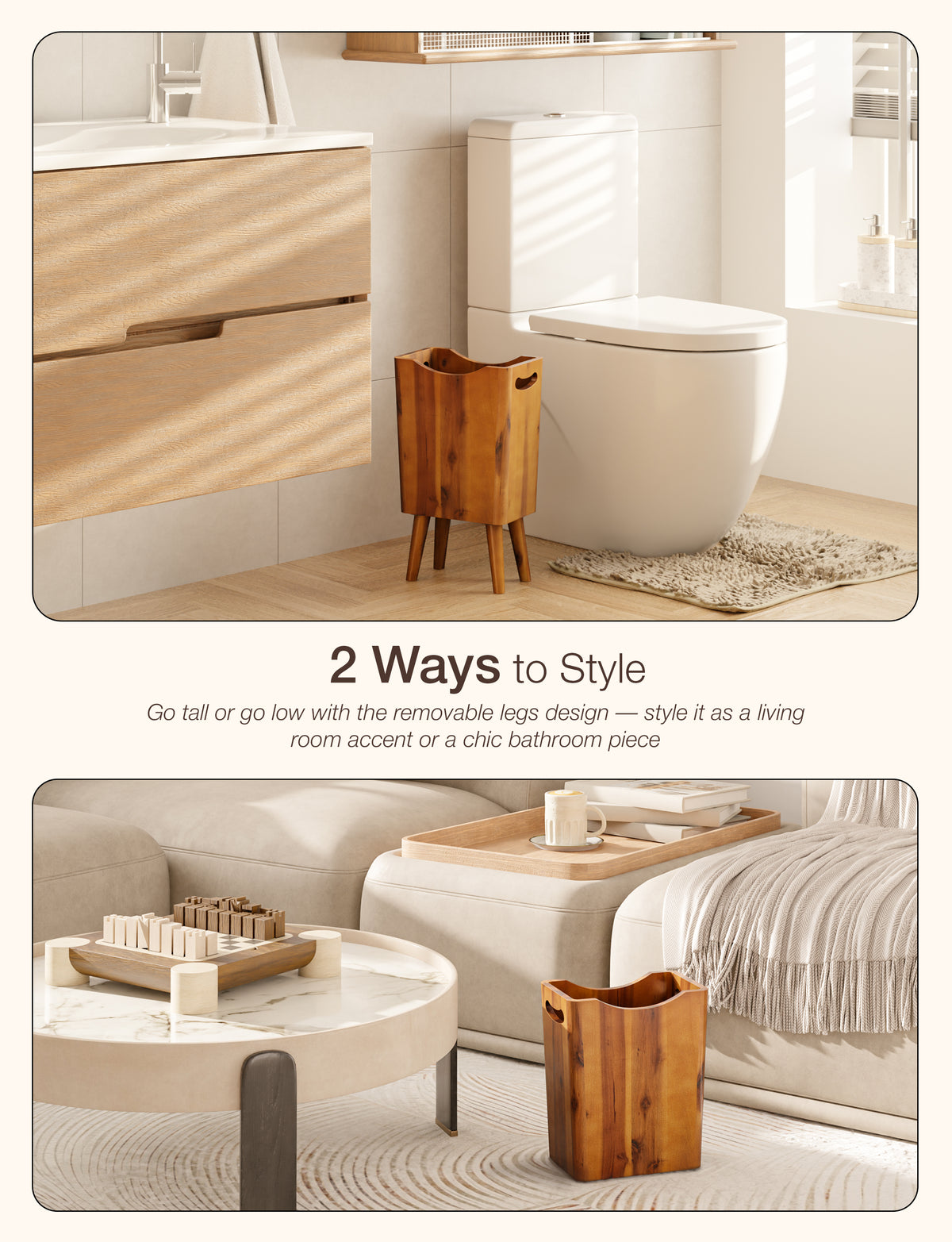1.5 Gallons Wood Trash Can with Removable Legs and Side Handles-thumbmail-6