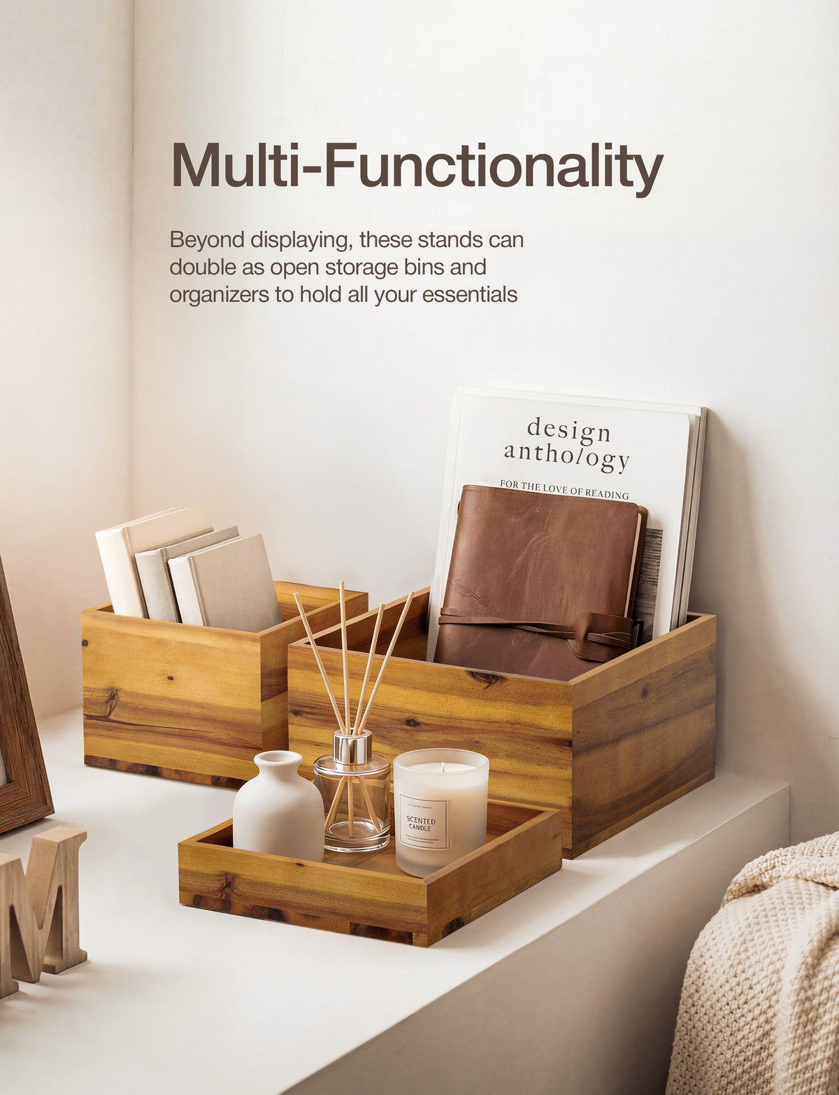 6PCS Wooden Buffet Riser and Stands with Hollow Bottom, No Assembly-thumbmail-6