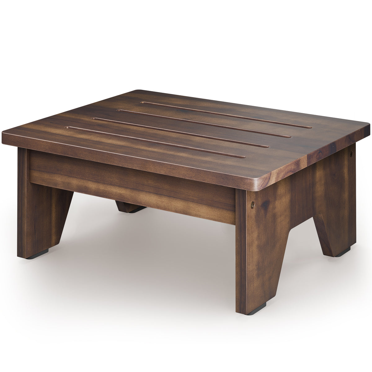 6" One Step Stool for Adult - Walnut color-thumbmail-1