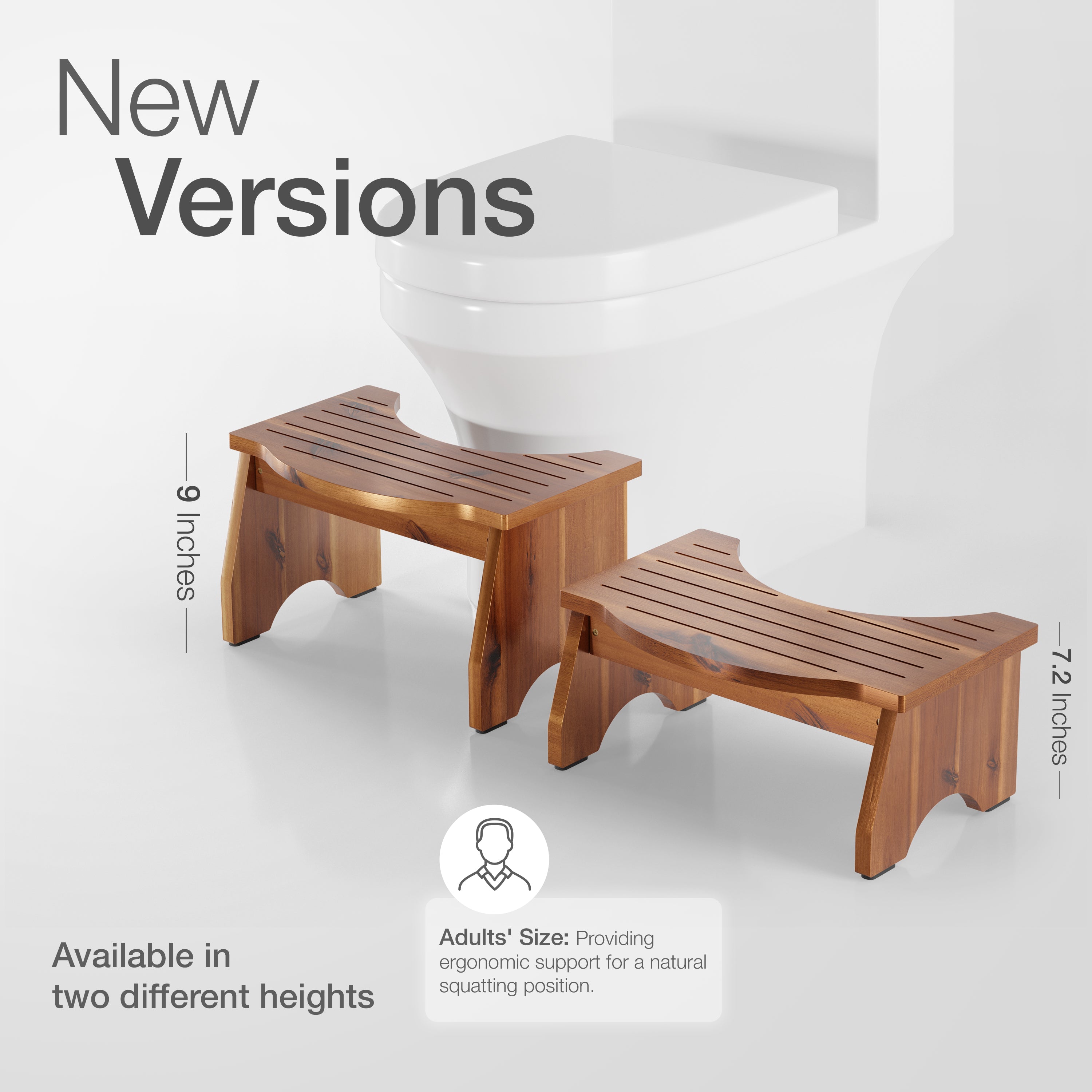 9" Toilet Step Stool for Adult - Acacia color-thumbmail-4