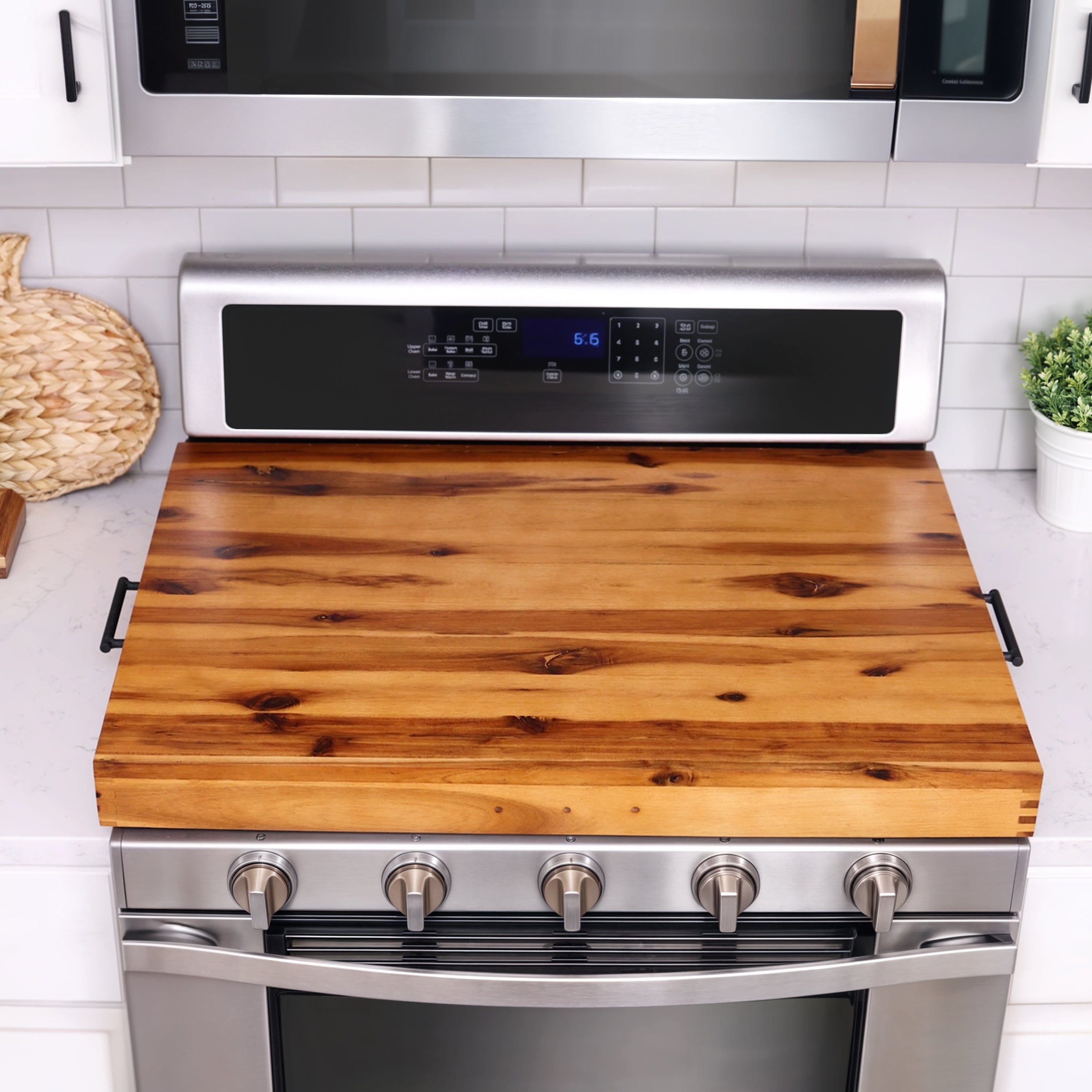 Stove Top Covers for Electric Stove, Noodle Board, 30”x22” (Outer)-thumbmail-1